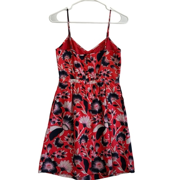J Crew Res Floral Midi Sheath Dress. Size 4 - Picture 4 of 9